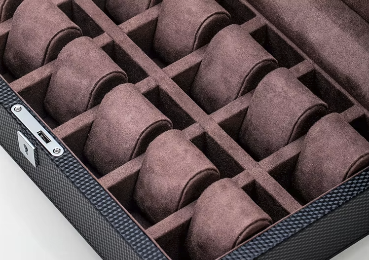 Boîte à Montre - 12 Emplacements – Cuir – Intérieur Velours