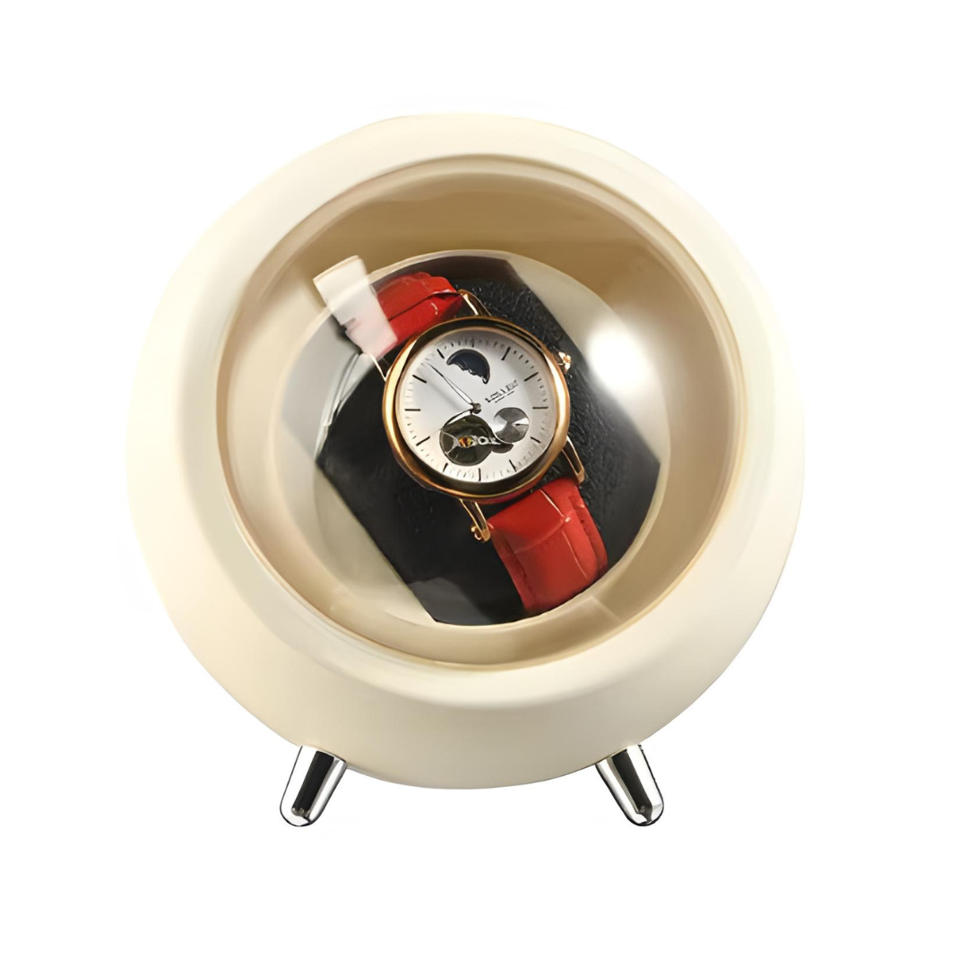 Single Automatic Watch Winder Box - Compact Sphere Design