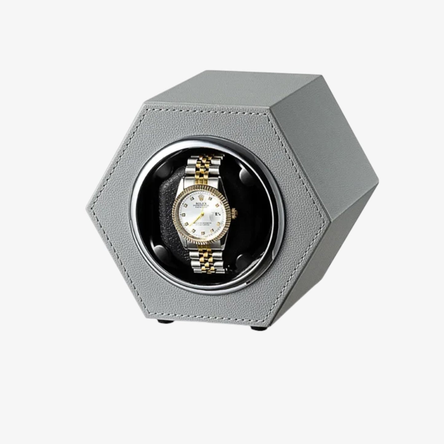Uhrenbeweger für 1 Automatikuhr – Leiser Motor – PU Leder Watch Winder – Kompakter Automatik Uhrenbeweger