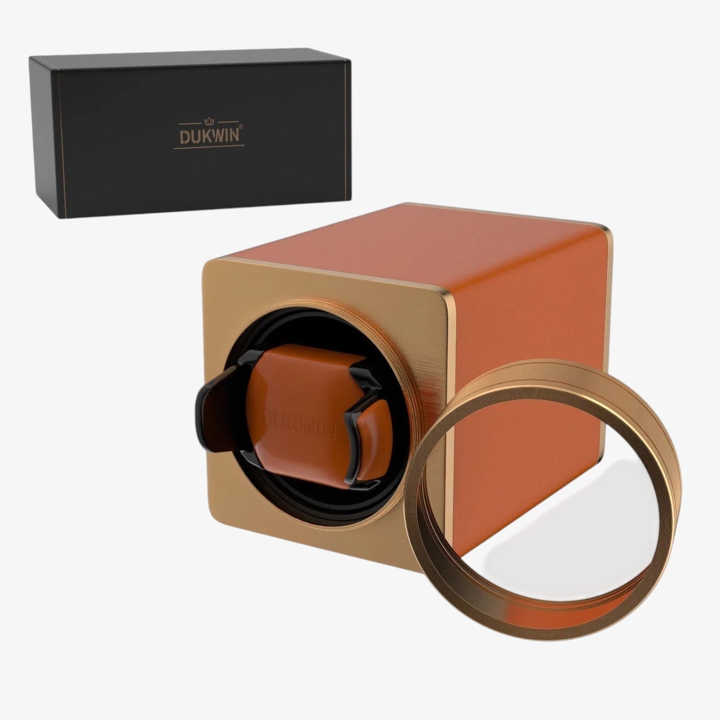 Automatic Watch Winder The Unique - Ultra-quiet matte black automatic watch case with Mabuchi motor