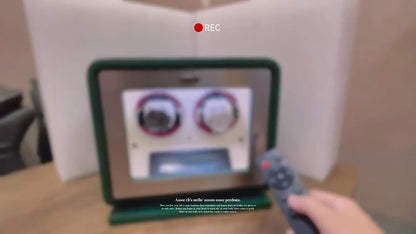 Automatischer Uhrenbeweger für 2 Uhren – Leder – Geräuschlos