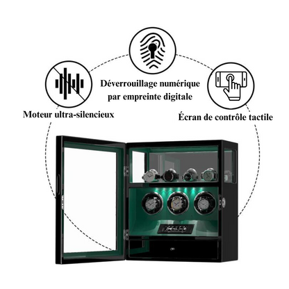 Remontoir Montre Automatique - Silencieux - 3 Montres -  Vert