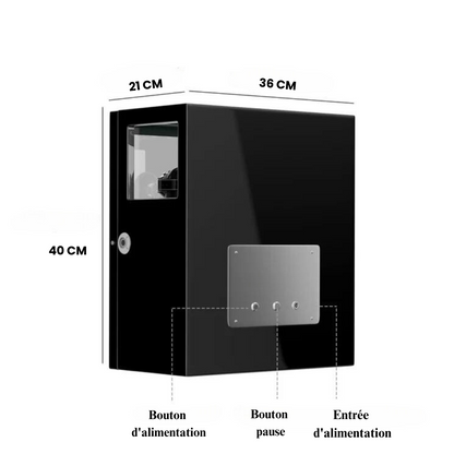 Automatischer Uhrenbeweger – geräuschlos – für 3 Uhren – Schwarz