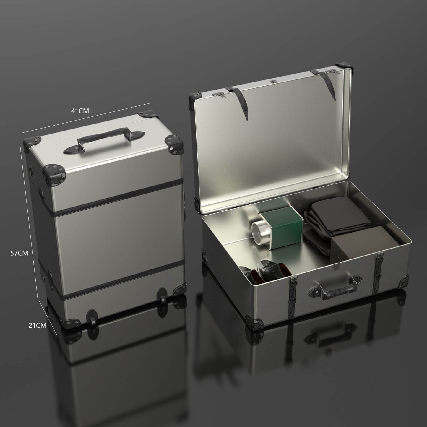 Automatik Uhrenbeweger 1 Uhr - Extrem Leiser Premium Uhrenbeweger für Rolex & Mechanische Uhren, Veganes Leder (Hulk Grün)
