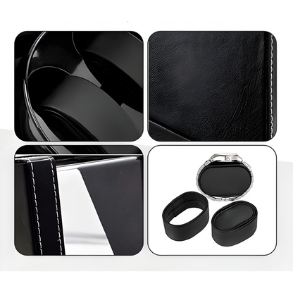 Remontoir Montre Automatique 2 Montres – cuir noir – Silencieux