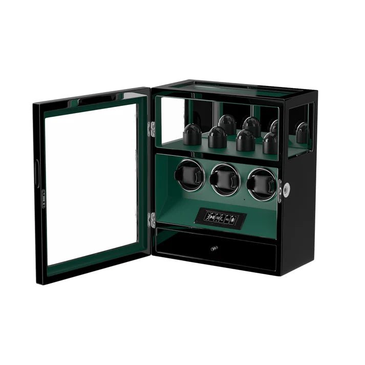 Remontoir Montre Automatique - Silencieux - 3 Montres -  Vert