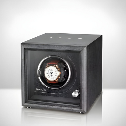 Remontoir Montre Automatique - Silencieux - 1 Montre - Chêne Noir