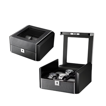 Boîte à Montre - 6 Emplacements – Bois – Intérieur Cuir