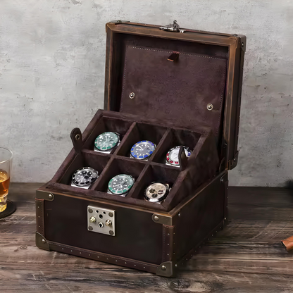 Boîte à Montre - 8 Emplacements – Bois – Intérieur Velours