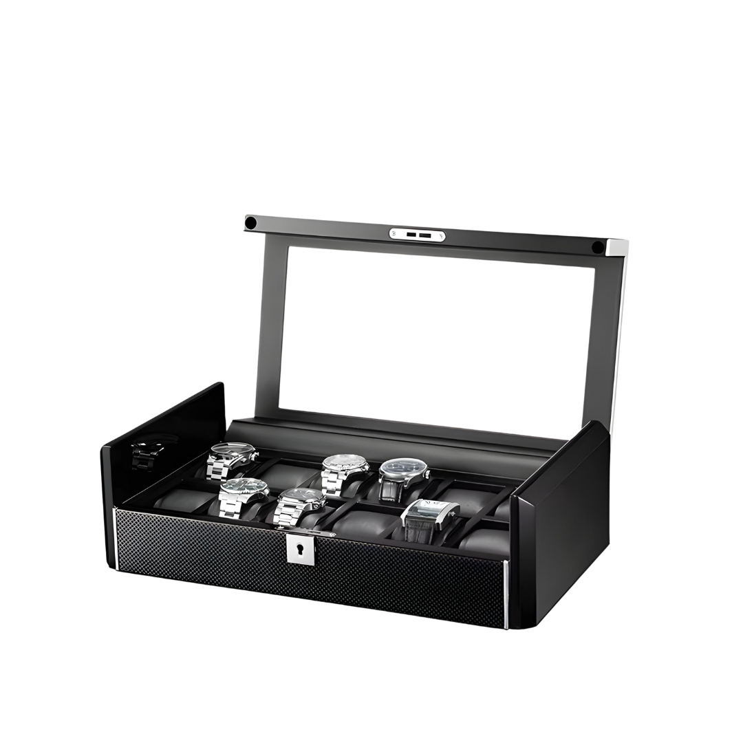 Boîte à Montre - 12 Emplacements – Bois – Intérieur Velours