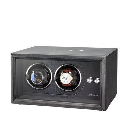 Remontoir Montre Automatique - Silencieux - 2 Montres -  Chêne noir