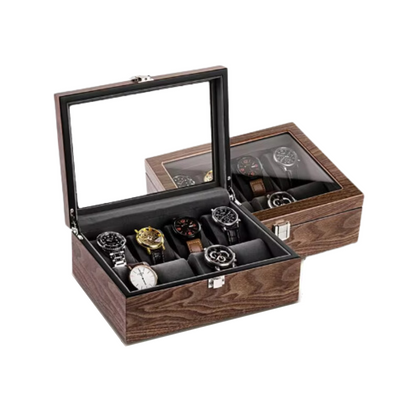 Boîte à Montre - 8 Montres – Bois – Intérieur Velours