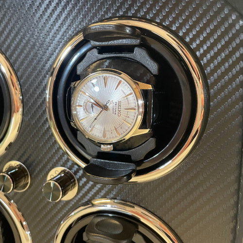 Remontoir Montre Automatique 4 Montres – Bois Noir – Silencieux