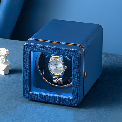Remontoir Montre Automatique - Silencieux - 1 Montre - Bleu