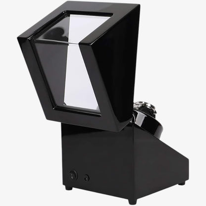 Automatic watch winder 2 slots - Silent black automatic watch box with bidirectional rotation