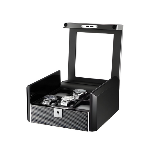 Boîte à Montre - 6 Emplacements – Bois – Intérieur Cuir