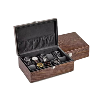 Boîte à Montre - 10 Emplacements – Bois – Intérieur Velours