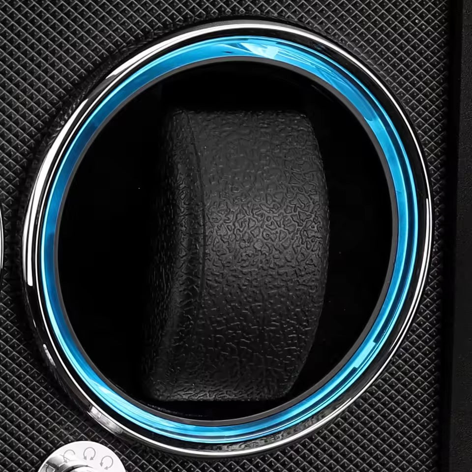Remontoir montre automatique noir mat - Coffret rotatif 1, 2 ou 4 slots - Remontoir montre silencieux design moderne