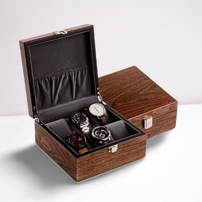 Boîte à Montre - 6 Montres – Bois – Intérieur Velours
