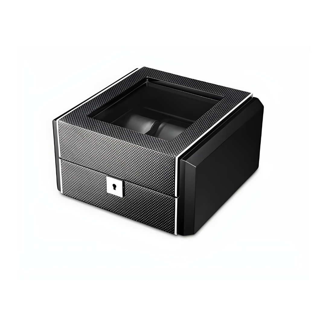 Watch Box - 6 Slots - Wood - Leather Interior
