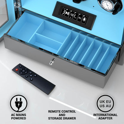 Uhrenbeweger 6 Uhren mit Fingerabdruck-Sperre, LCD-Touchscreen und patentiertem Design