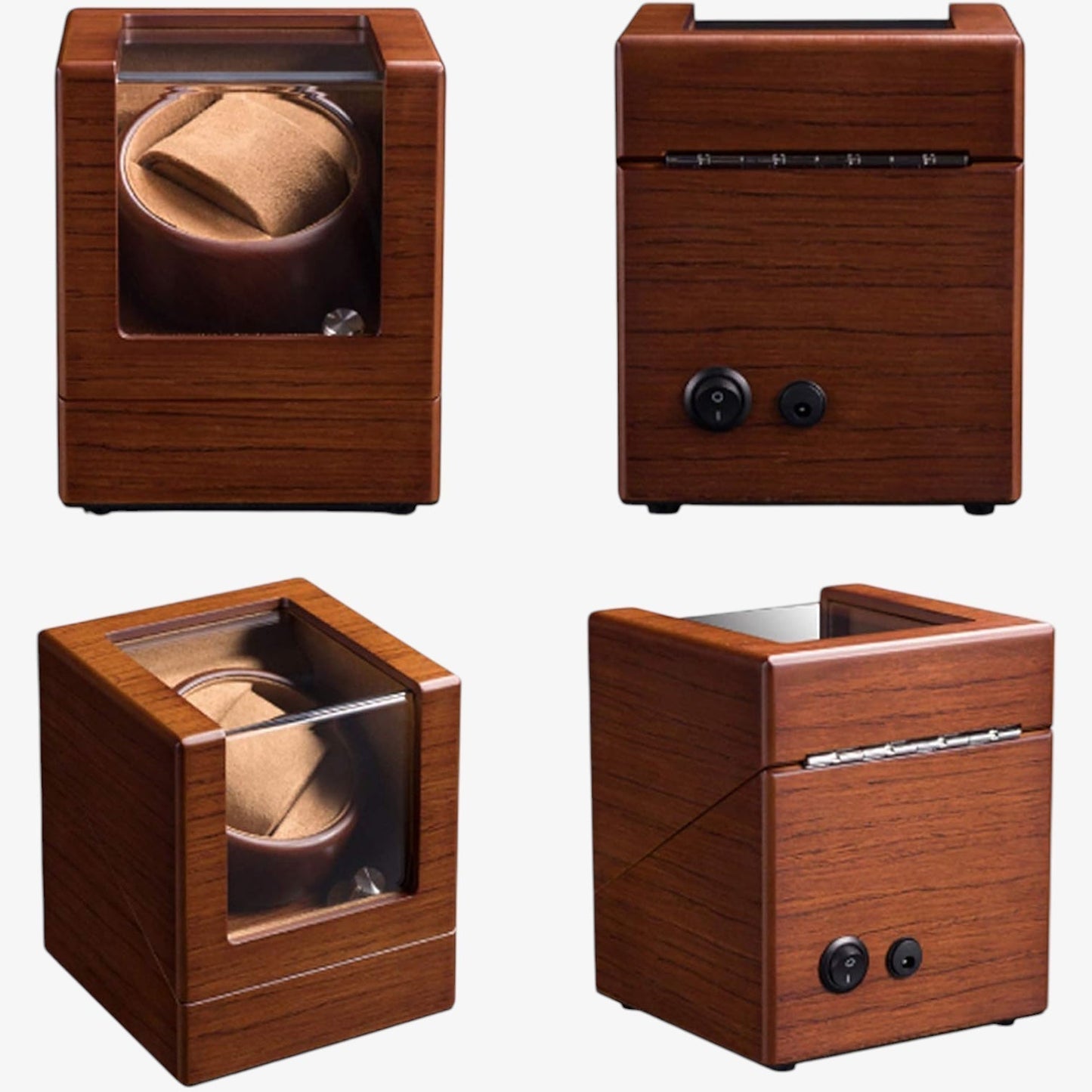 Single Automatic Watch Winder in Oak Wood - Silent - Mabuchi Motor - Premium Wooden Watch Winder