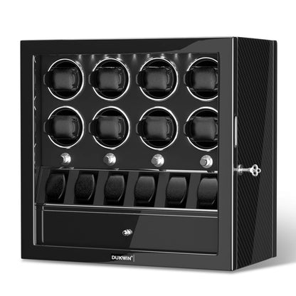 Uhrenbeweger 8 Uhren mit Display für 6 weitere Automatikuhren – Carbon Tech Kollektion