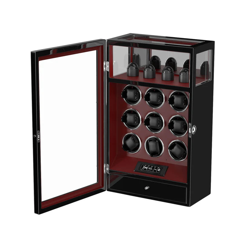 Remontoir Montre Automatique - Silencieux - 9 Montres - Noir