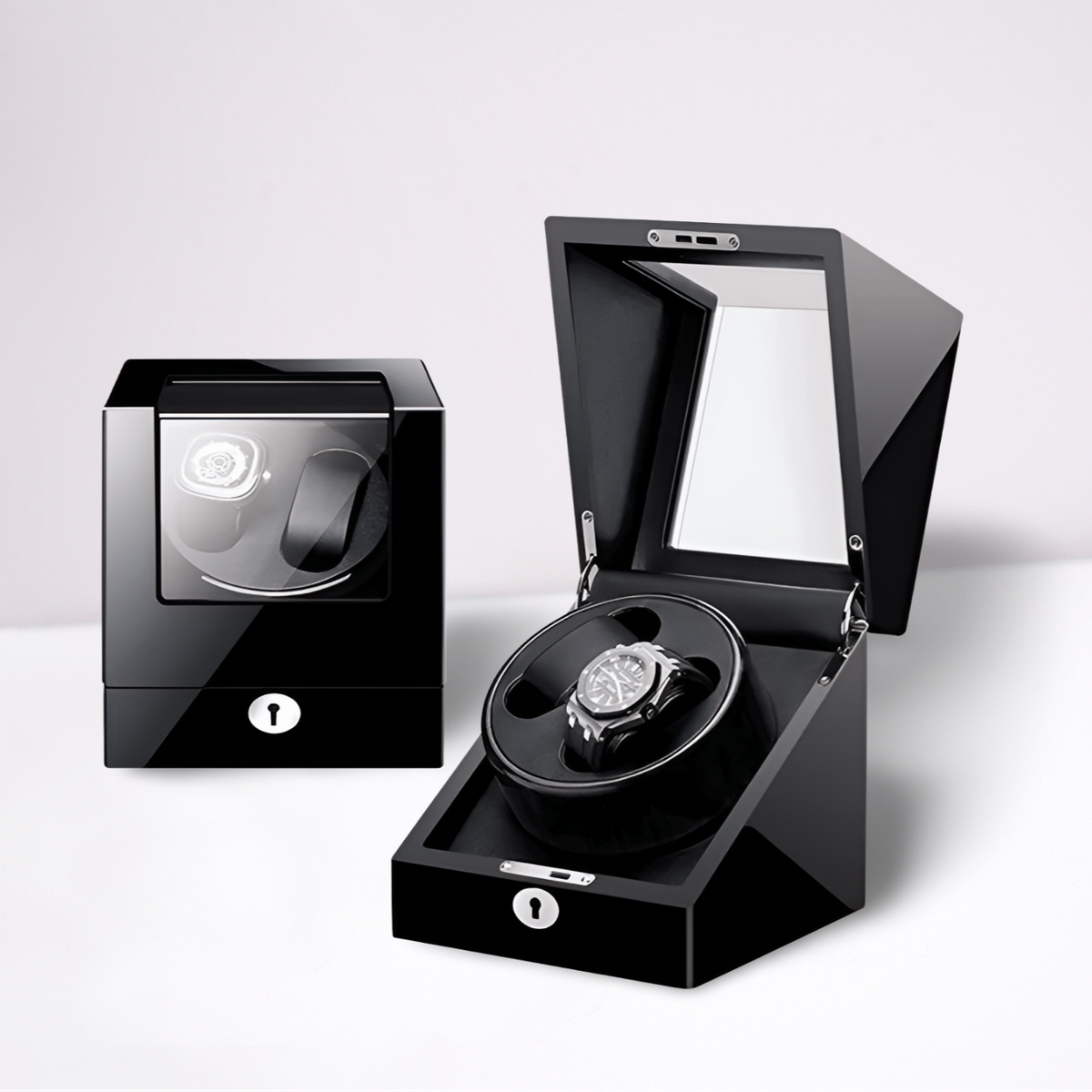 Automatic Watch Winder for 2 Watches – Precious Wood – Silent