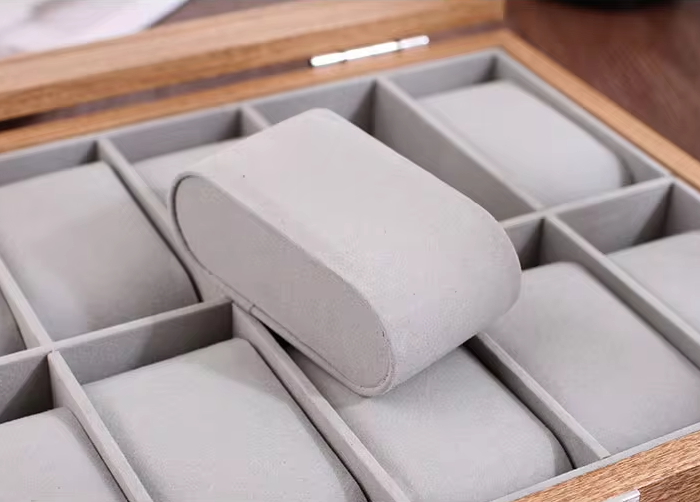 Boîte à Montre - 6 Emplacements – Bois – Intérieur Velours