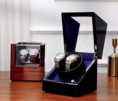 Remontoir Montre Automatique 2 Montres – Bois Noyer – Silencieux