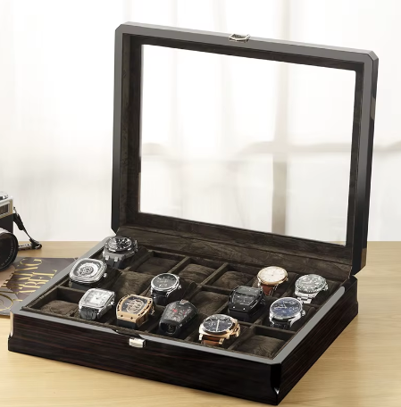 Boîte à Montre - 18 Emplacements – Bois – Intérieur Velours