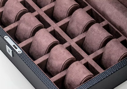 Boîte à Montre - 12 Emplacements – Cuir – Intérieur Velours