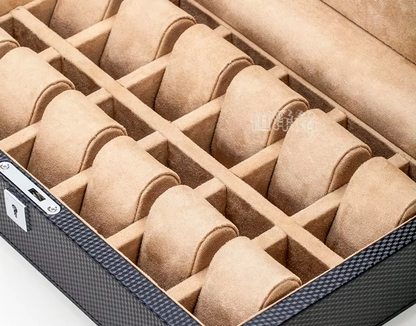 Boîte à Montre - 12 Emplacements – Cuir – Intérieur Velours