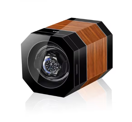 Remontoir Montre Automatique 1 Montre – Bois Noir – Silencieux