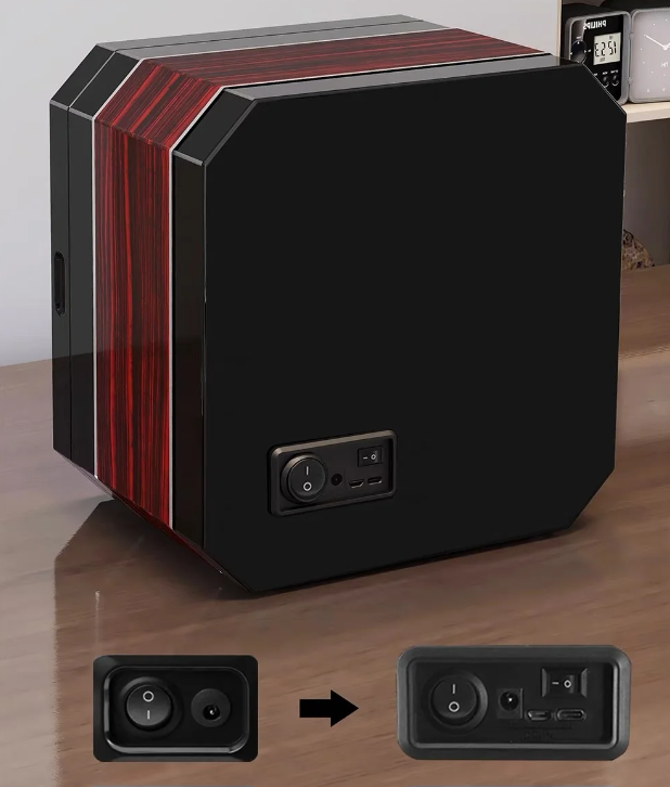 Remontoir Montre Automatique 4 Montres – Bois Noir – Silencieux