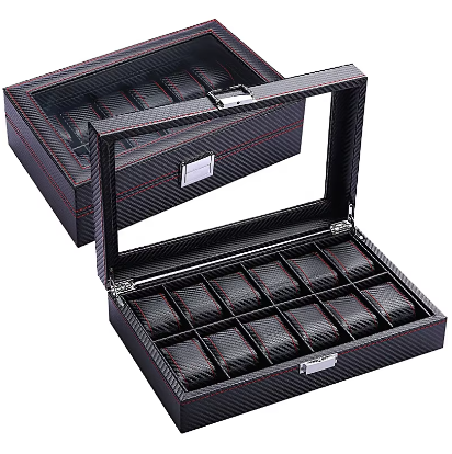 Boîte à Montre - 12 Emplacements – Sport – Intérieur Cuir