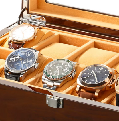 Boîte à Montre - 12 Emplacements – Bois – Intérieur Velours