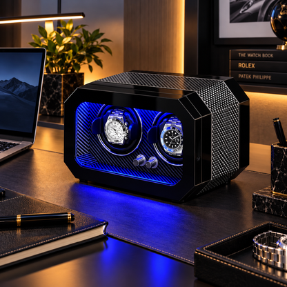 Remontoir Montre Automatique 2 Montres – Bois Précieux – Silencieux