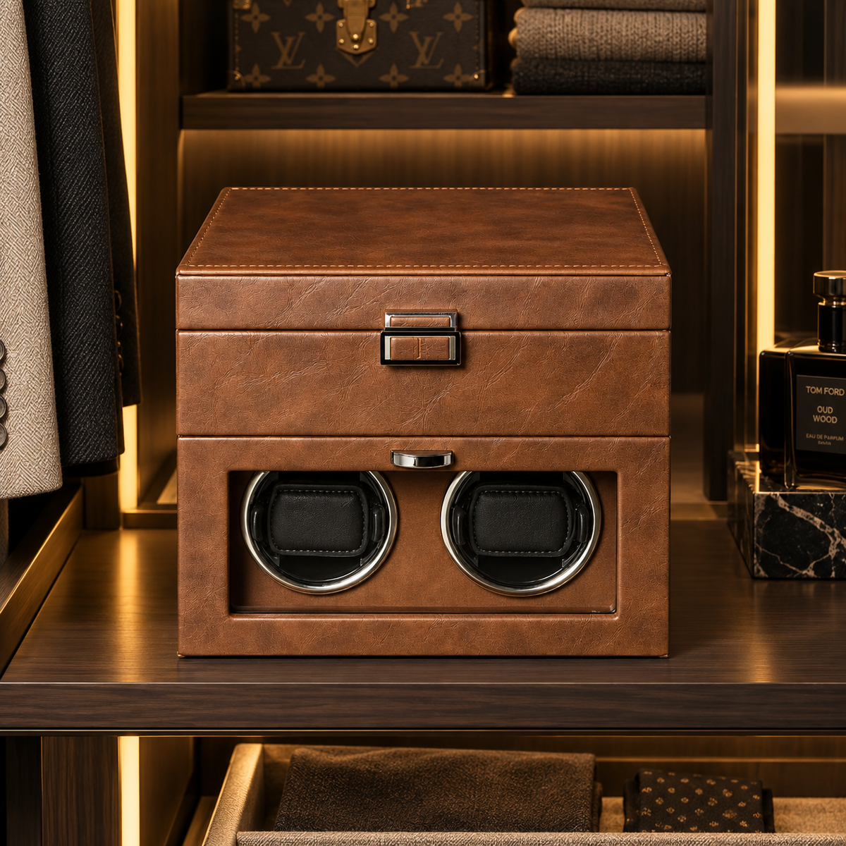 Automatic Watch Winder - Silent Watch Box - 10 Watches