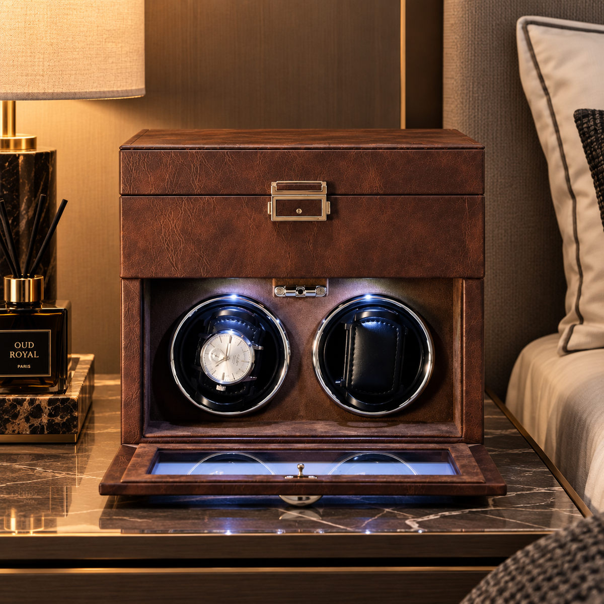 Automatic Watch Winder - Silent Watch Box - 10 Watches