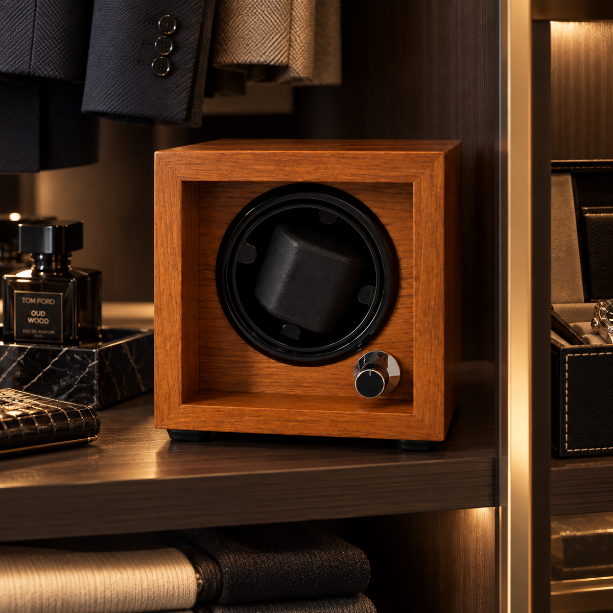 Automatic Watch Winder - Silent - 1 Watch - Wood