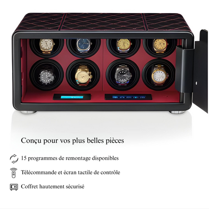 Remontoir Montre Automatique - Coffre Fort - 8 Montres