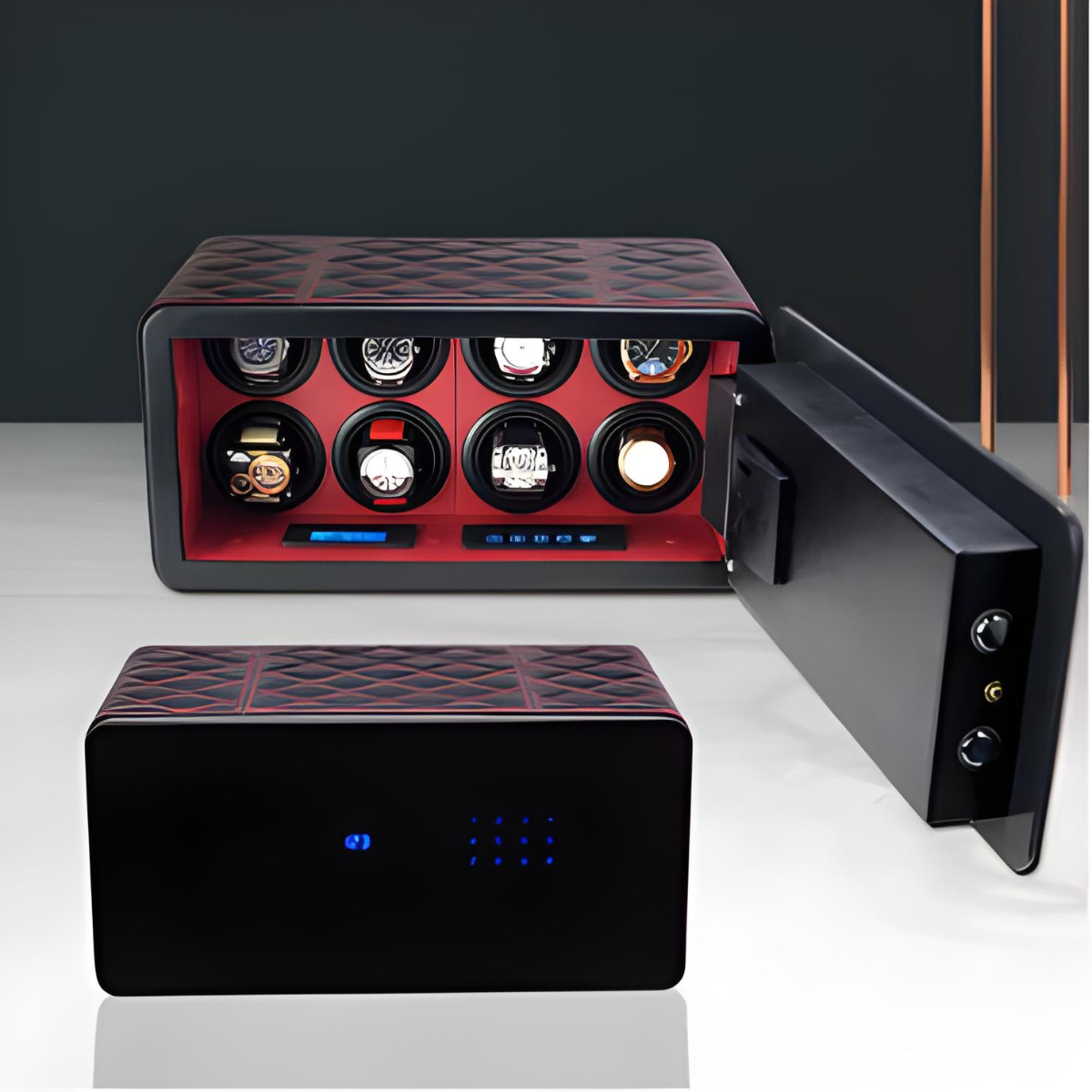 Remontoir Montre Automatique - Coffre Fort - 8 Montres