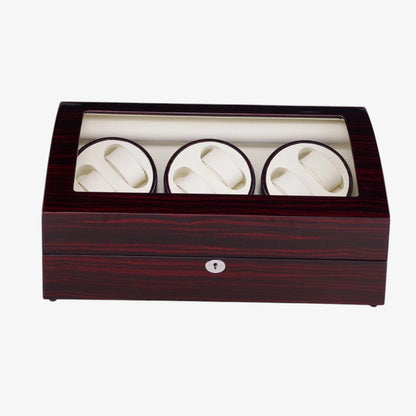 6-Slot Automatic Watch Winder Box - 13-Watch Luxury Case