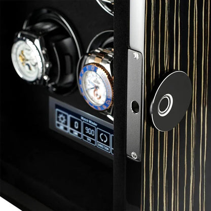 Remontoir Montre Automatique - Silencieux - 2 Montres - Bois Noir