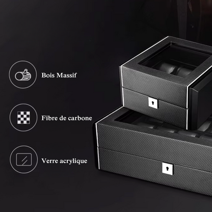 Boîte à Montre - 18 Emplacements – Bois – Intérieur Cuir