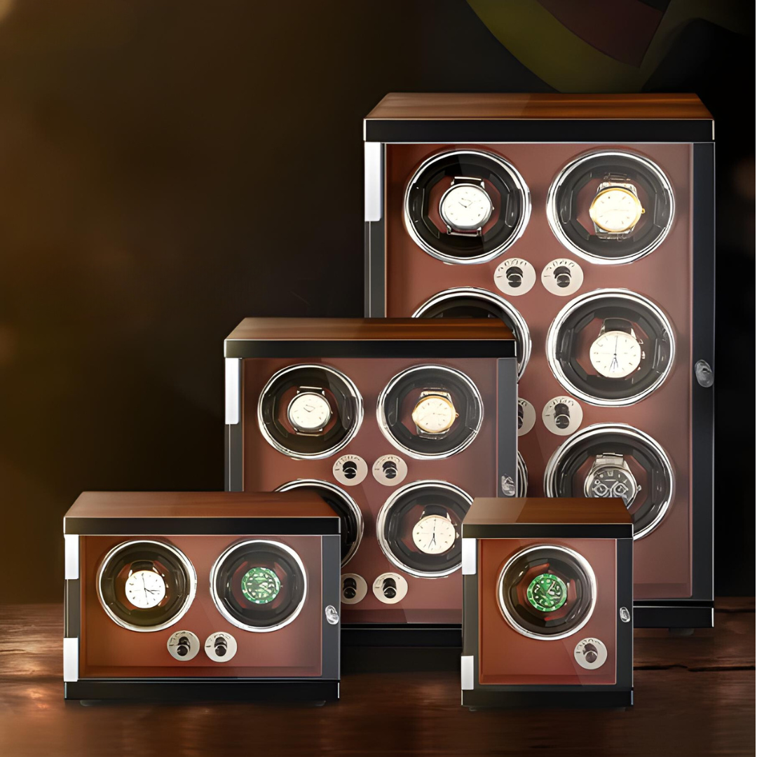 Automatic Watch Winder for 2 Watches – Solid Wood – Silent