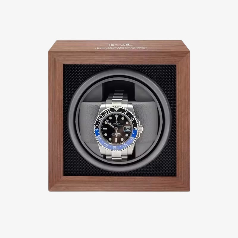 Wooden Automatic Watch Winder Box - Silent & Programmable