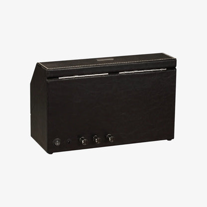 ShadowLine 3-slot Automatic Watch Winder - Luxury Triple Rotating Case - Silent Leather and Suede Watch Winder
